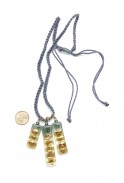 Multi Dangle Glass Necklace